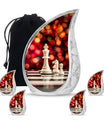 Chess Urn For Ashes Adult Male Large Memorial, Funeral Urn For Ashes