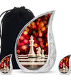 Chess Urn For Ashes Adult Male Large Memorial, Funeral Urn For Ashes