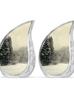 Snowflakes Urn For Ashes Female Memorial, Funeral Shape Urn