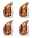 Stained Glass Cremation Urns Memorial, Funeral Shape Urn