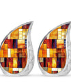 Stained Glass Cool Urn Ashes Memorial, Funeral Cremation Urn For Ashes