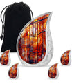 Stained Glass Urns For Human Ashes Large Memorial, Funeral Urn For Ashes