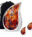 Stained Glass Urns For Human Ashes Large Memorial, Funeral Urn For Ashes
