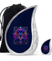 Zodiac Cremation Boxes For Human Ashes Memorial, Funeral Shape Urn