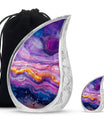 Abstract Adult Urn Large Memorial, Funeral Urn For Ashes