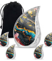 Abstract Small Keepsake Urns For Human Ashes Memorial, Funeral Shape Urn