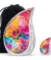 Abstract Urn For Ashes Adult Male Large Memorial, Funeral Urn For Ashes