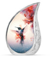 Humming Bird Keepsake For Ashes Funeral, Ashes Cremation Urn