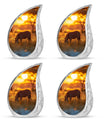 Zebra Small Urn For Human Ashes Funeral, Ashes Cremation Urn