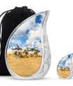 Military Urn For Human Ashes Keepsake Funeral, Ashes Urn