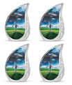 Golf Small Urn For Ashes For Women Funeral, Ashes Memorial Urn
