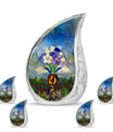 Stained Glass Urns For Human Ashes Large Funeral, Ashes Urn For Ashes