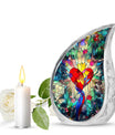 Stained Glass Ashes Keepsake Funeral, Ashes Cremation Urn