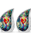 Stained Glass Ashes Keepsake Funeral, Ashes Cremation Urn