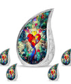 Stained Glass Ashes Keepsake Funeral, Ashes Cremation Urn