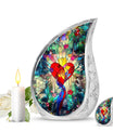 Stained Glass Ashes Keepsake Funeral, Ashes Cremation Urn
