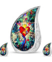 Stained Glass Ashes Keepsake Funeral, Ashes Cremation Urn