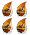 Zebra Urn For Ashes Adult Funeral, Ashes Cremation Urn