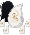 Dragons Theme Large Urn With 4 Keepsake Urn