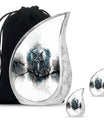 Owl Theme Large Urn With 2 Keepsake Urn
