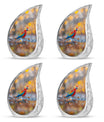 Macaw Parrot Theme 3 Inch Keepsake Pack of 4