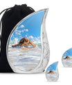 Turtle Theme Large Urn With 2 Keepsake Urn