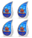 Mapple Leaf Theme 3 Inch Keepsake Pack of 4