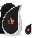 Mapple Leaf Theme Large Urn With 1 Keepsake Urn
