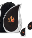Mapple Leaf Theme Large Urn With 2 Keepsake Urn