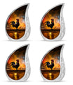Chicken Theme 3 Inch Keepsake Pack of 4
