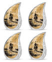 Cowboy Theme 3 Inch Keepsake Pack of 4
