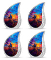 Cowboy Theme 3 Inch Keepsake Pack of 4