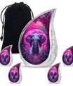 Mamoth Theme Large Urn With 4 Keepsake Urn