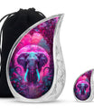 Mamoth Theme Large Urn With 1 Keepsake Urn