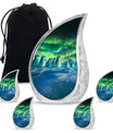 Penguin Theme Large Urn With 4 Keepsake Urn