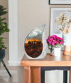 Elephant Family Theme Large Urn With 1 Keepsake Urn