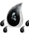 Owl Theme Large Urn With 4 Keepsake Urn