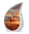 Horse Theme Large Urn 10 Inch