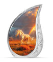 Horse Theme Large Urn 10 Inch