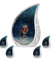Fishing Theme Large Urn With 4 Keepsake Urn
