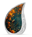 Peacock Theme Large Urn 10 Inch