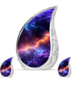 Nebula Galaxy Theme Large Urn With 2 Keepsake Urn