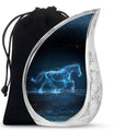 Runing Horse Theme Large Urn 10 Inch