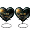 Amber Glide - Dragonfly Urn Large Memorial, Funeral Urn For Ashes