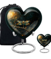 Amber Glide - Dragonfly Urn Large Memorial, Funeral Urn For Ashes