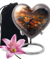 Fiery Dragonfly Dreams - Dragonfly Urn Memorial, Funeral Shape Urn