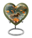 Dawn Flower Duckling - Duck Urn Large Memorial, Funeral Urn For Ashes