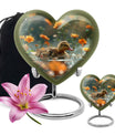 Dawn Flower Duckling - Duck Urn Large Memorial, Funeral Urn For Ashes