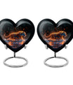 Fiery Rain Stride - Tiger Urn Memorial, Funeral Cremation Urn For Ashes
