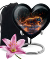 Fiery Rain Stride - Tiger Urn Memorial, Funeral Cremation Urn For Ashes